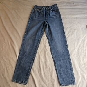 Levi's 501 '81 size 24W x 31L High Rise Straight Leg Medium Blue Wash Denim